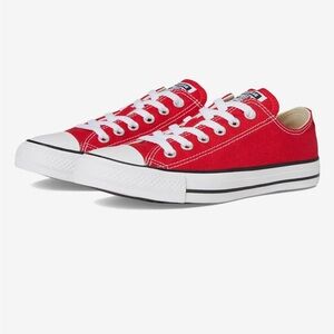 Converse Chuck Taylor All Star Red Low Top Sneakers sz W 9 M 7 Classic Canvas